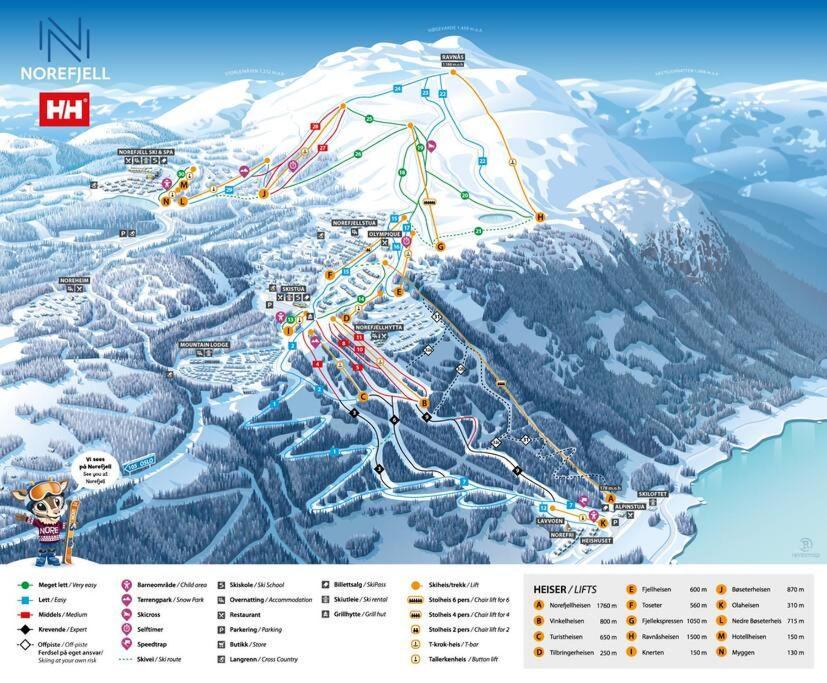 Ski In/Out, Amazing Views, 3 Bedrooms Noresund Екстер'єр фото